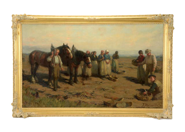 Joseph Farquharson Original Oil Painting "The Angelus"