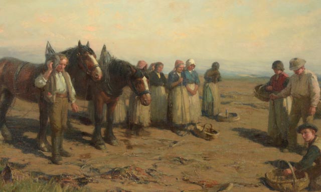 Joseph Farquharson Original Oil Painting "The Angelus"