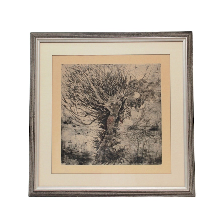Marie-Anne Bolle Signed Etching