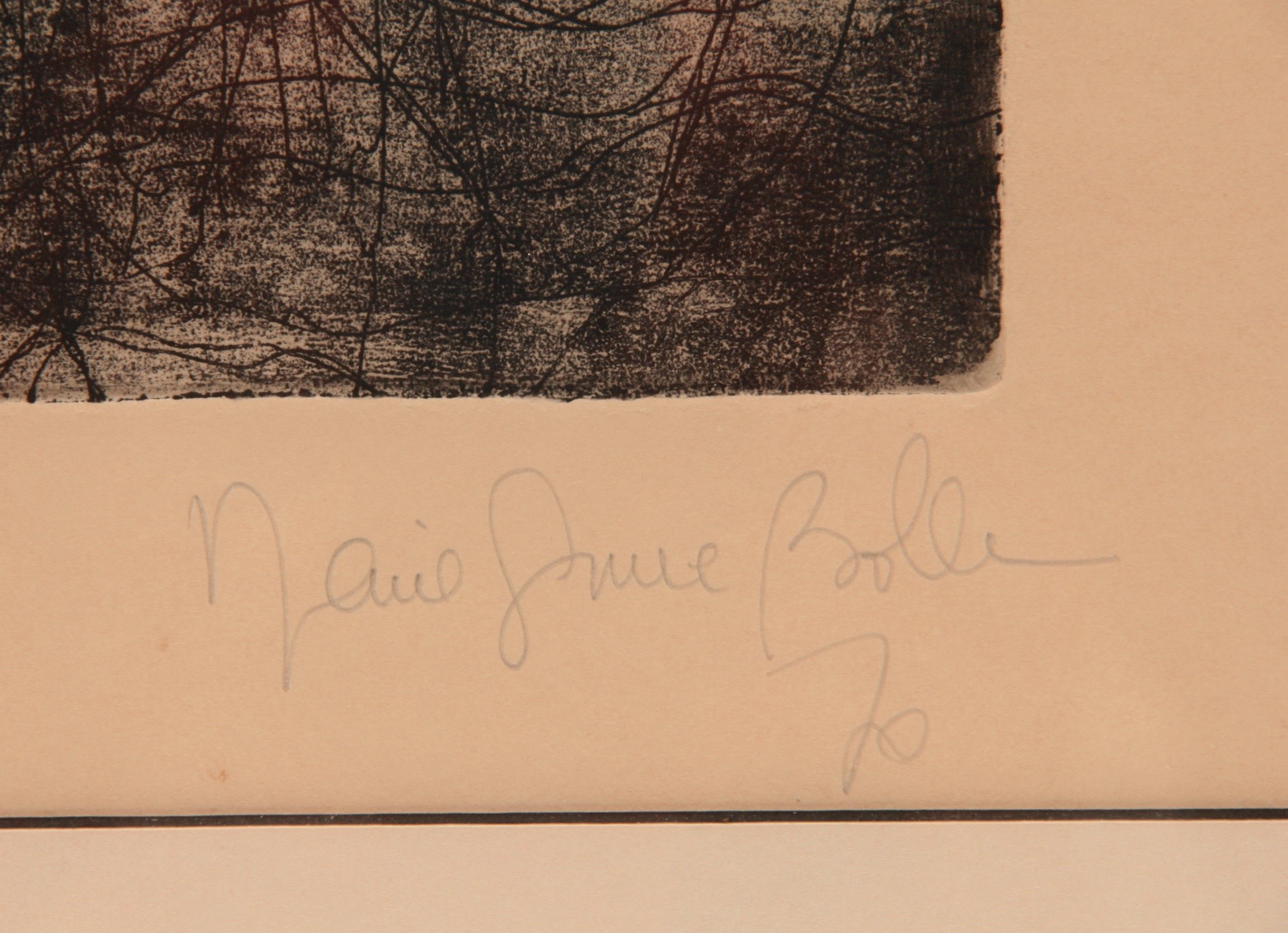 Marie-Anne Bolle Signed Etching