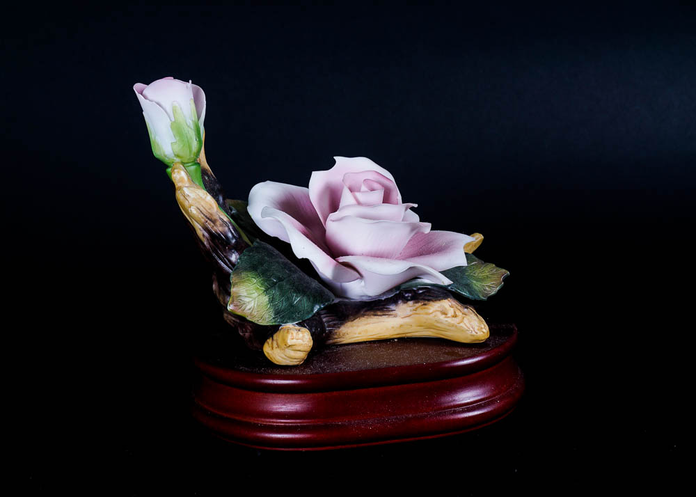 Porcelain Rose Music Box