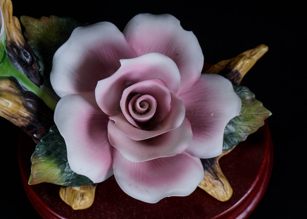 Porcelain Rose Music Box