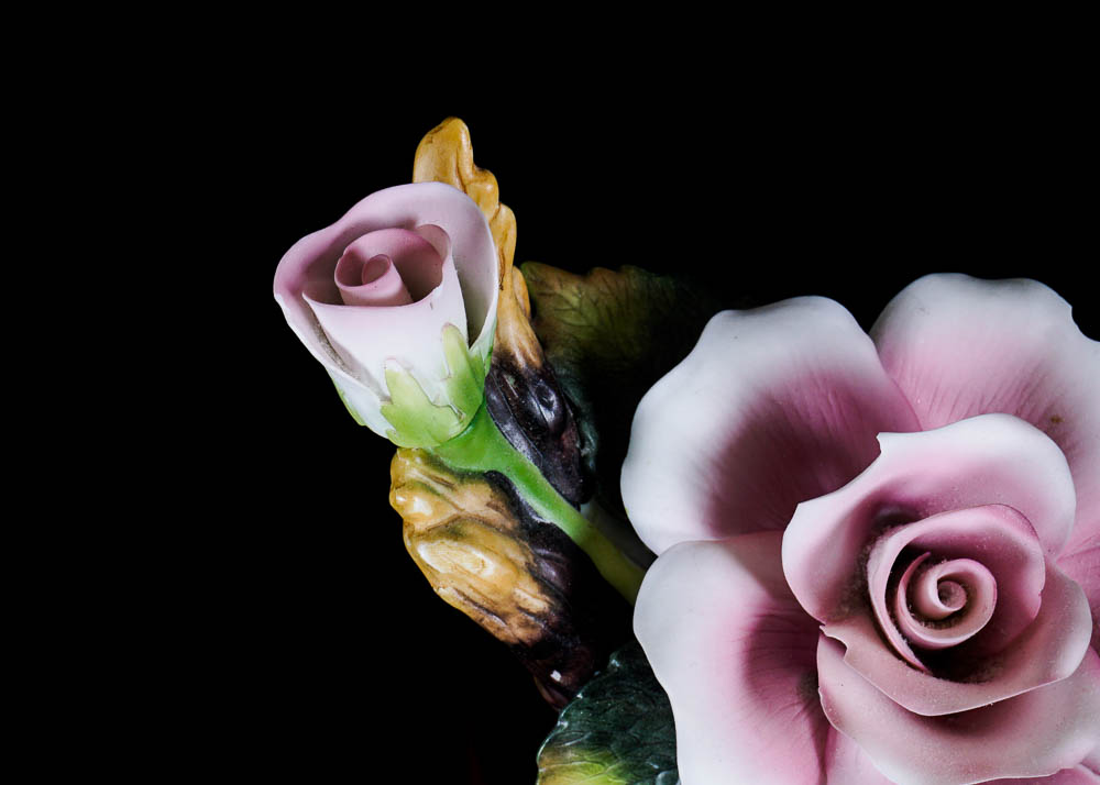 Porcelain Rose Music Box