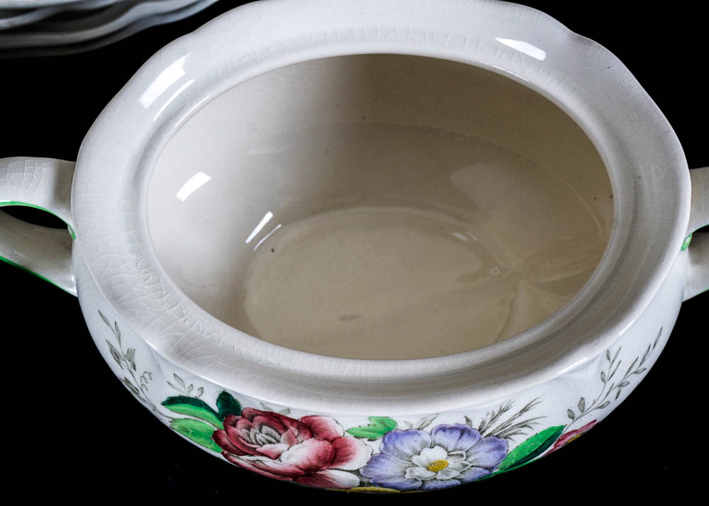 Vintage Royal Doulton Dinnerware Set in the "Malvern" Pattern