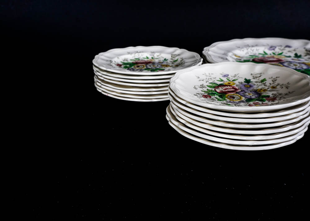 Vintage Royal Doulton Dinnerware Set in the "Malvern" Pattern