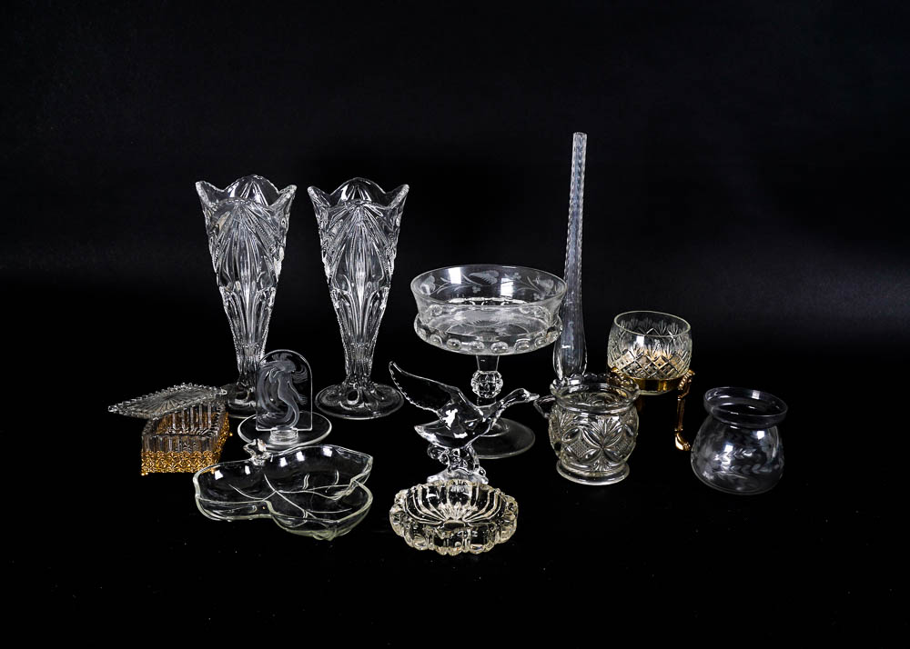 Collection of Cut Glass Presentation Decor