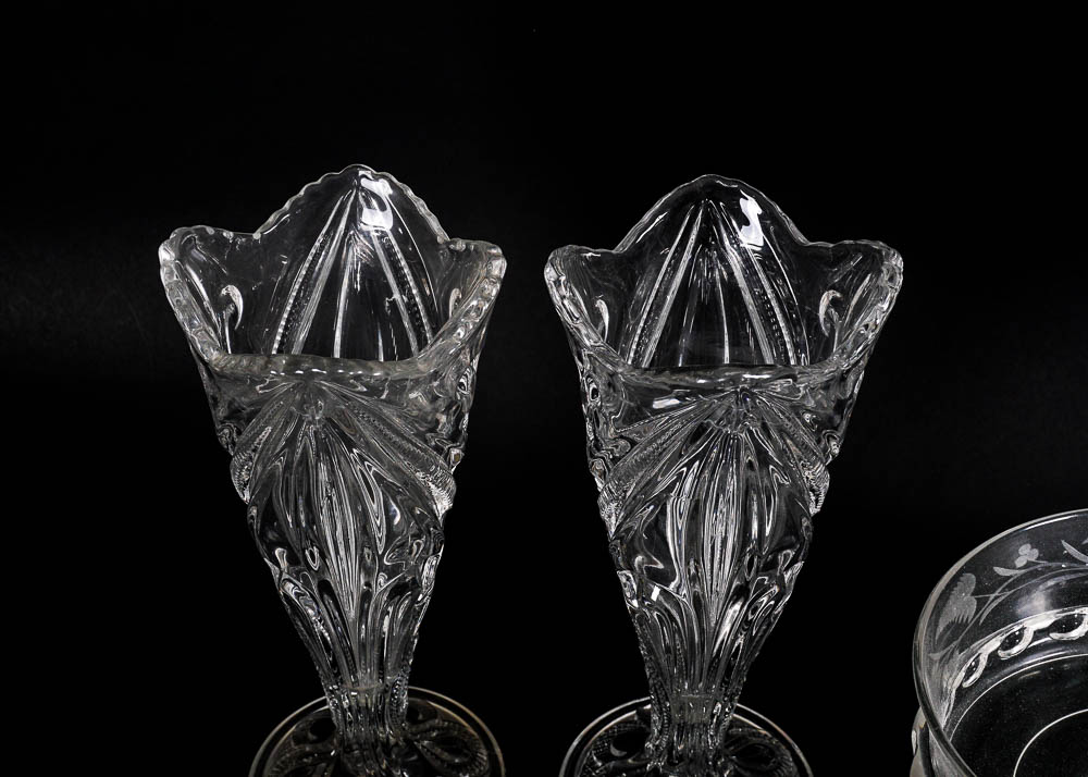 Collection of Cut Glass Presentation Decor