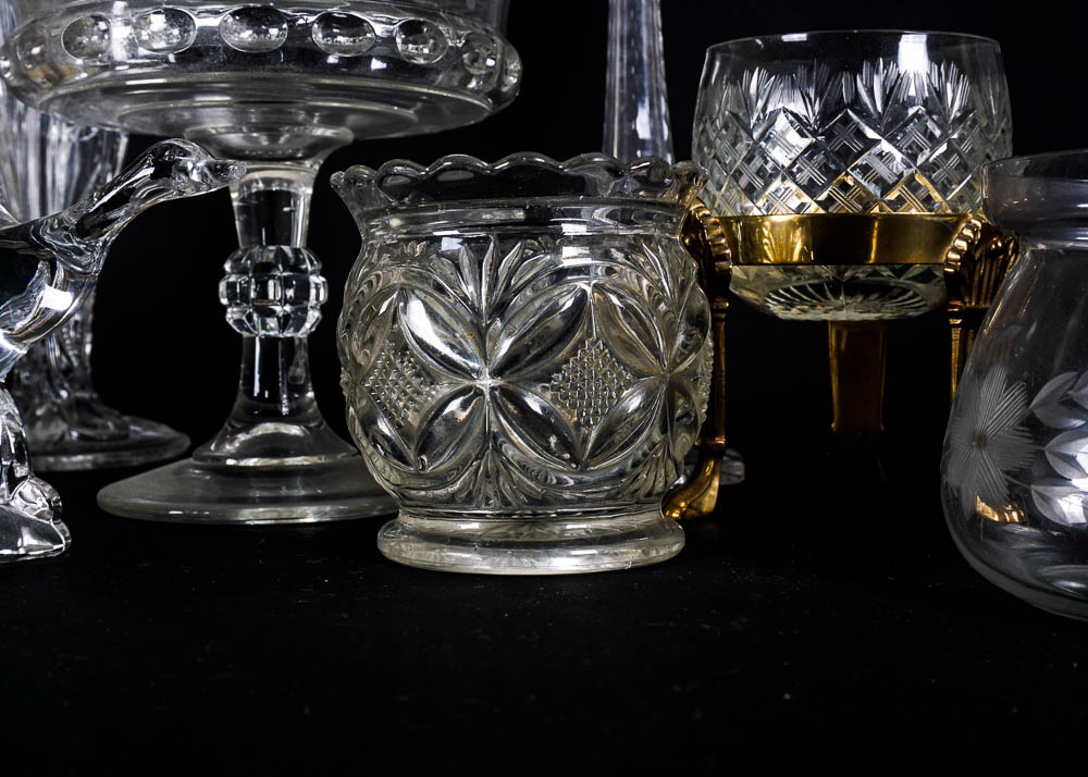 Collection of Cut Glass Presentation Decor