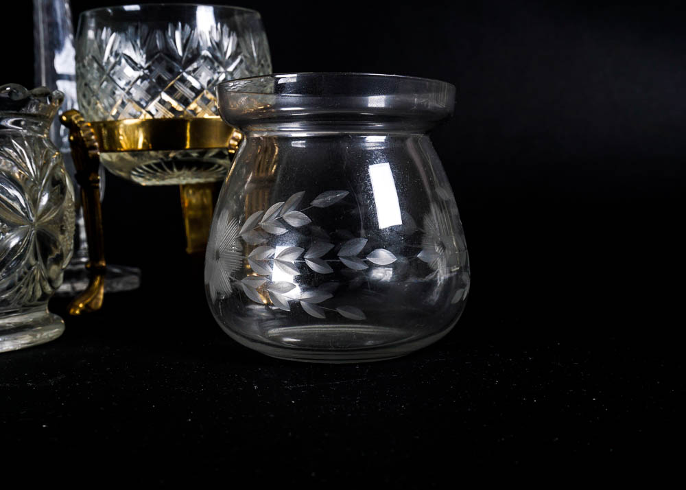 Collection of Cut Glass Presentation Decor