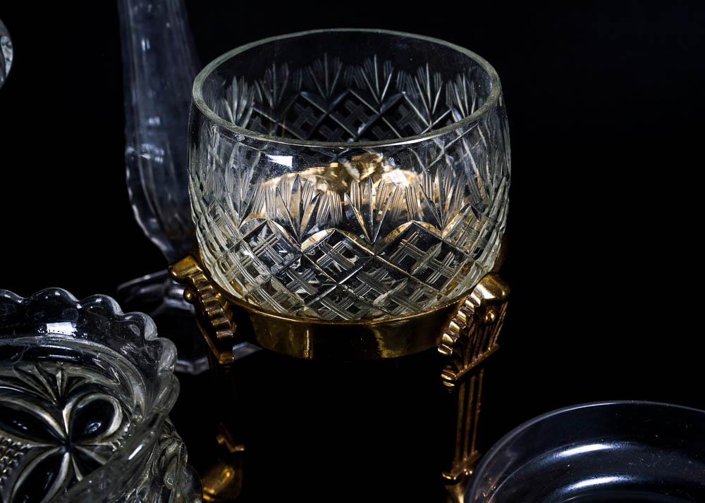 Collection of Cut Glass Presentation Decor