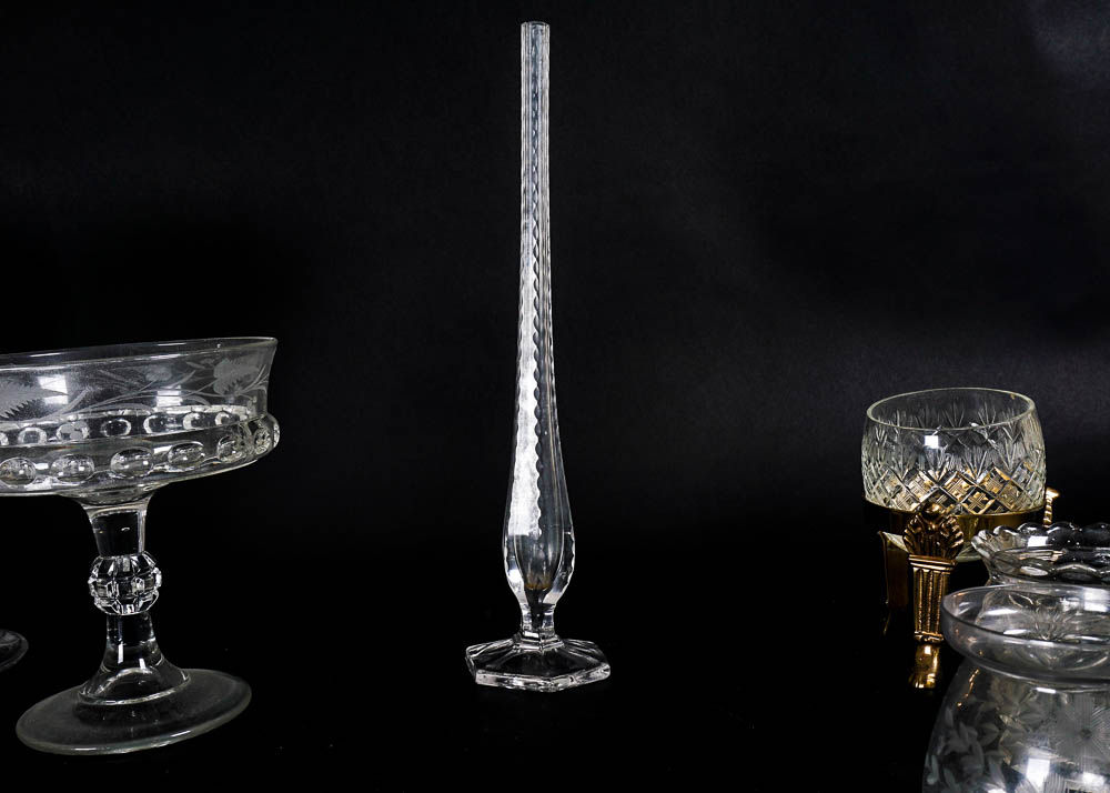 Collection of Cut Glass Presentation Decor