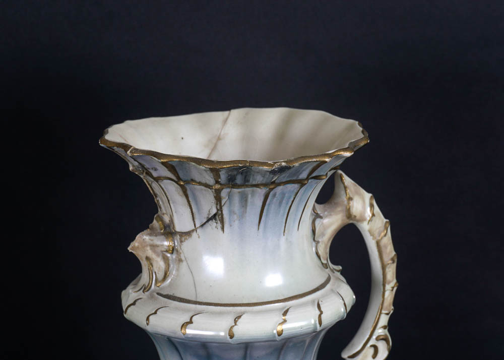 Pair of Austrian Floral Vases