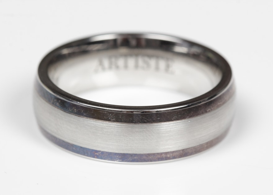 Brute Cobalt Sterling Silver Band Size 9.75