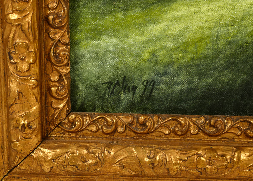 Robert Young Clay Original Landscape Oil on Stretched Canvas