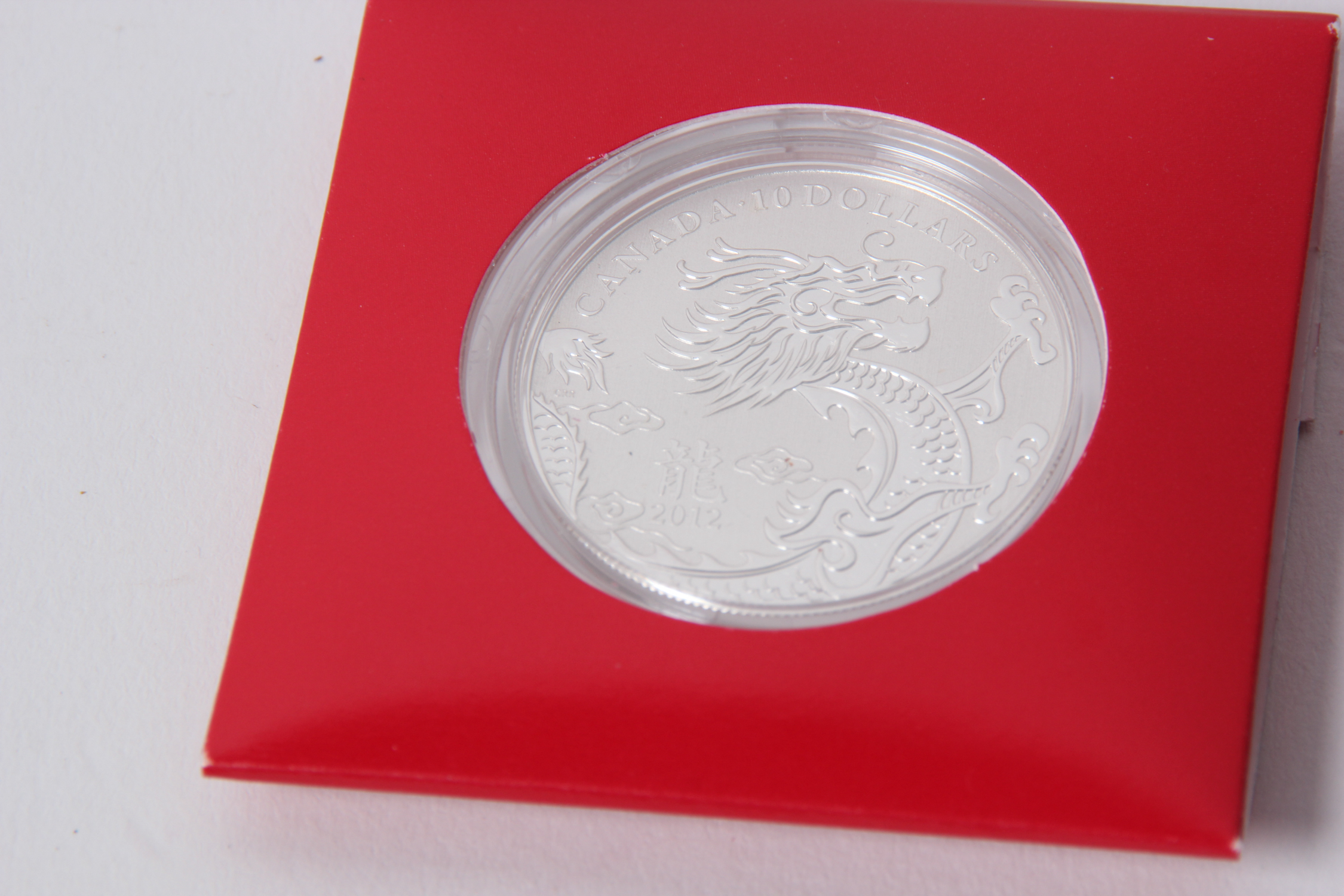 2012 Canadian 10 Dollar Fine Silver Coin