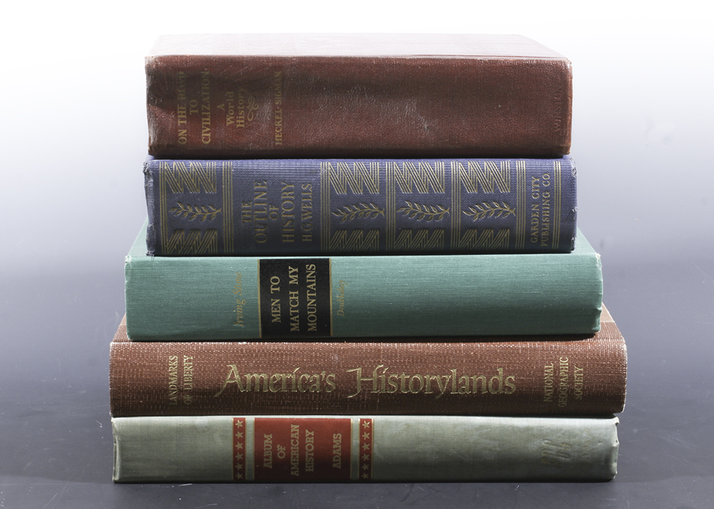 Vintage History Books Collection, Including HG Wells