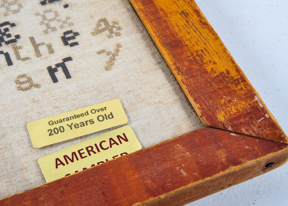 1826 Sampler in Antique Frame