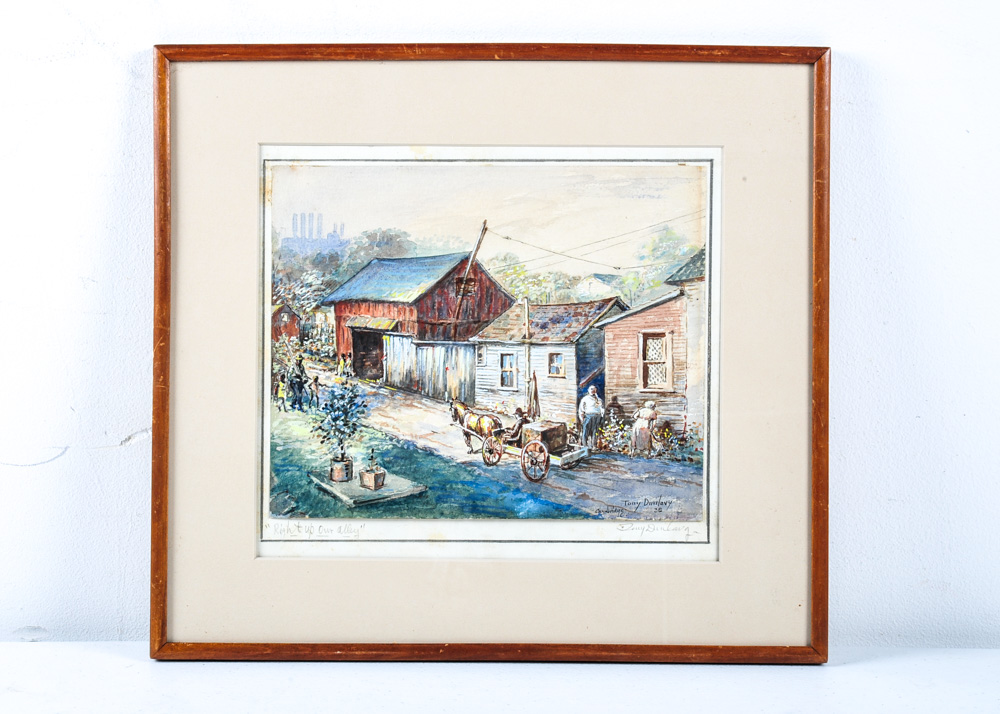 Tony Dunlavy Early 20th Century Watercolor