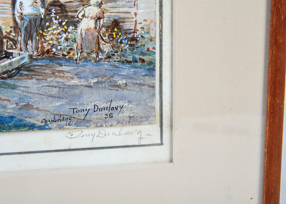 Tony Dunlavy Early 20th Century Watercolor