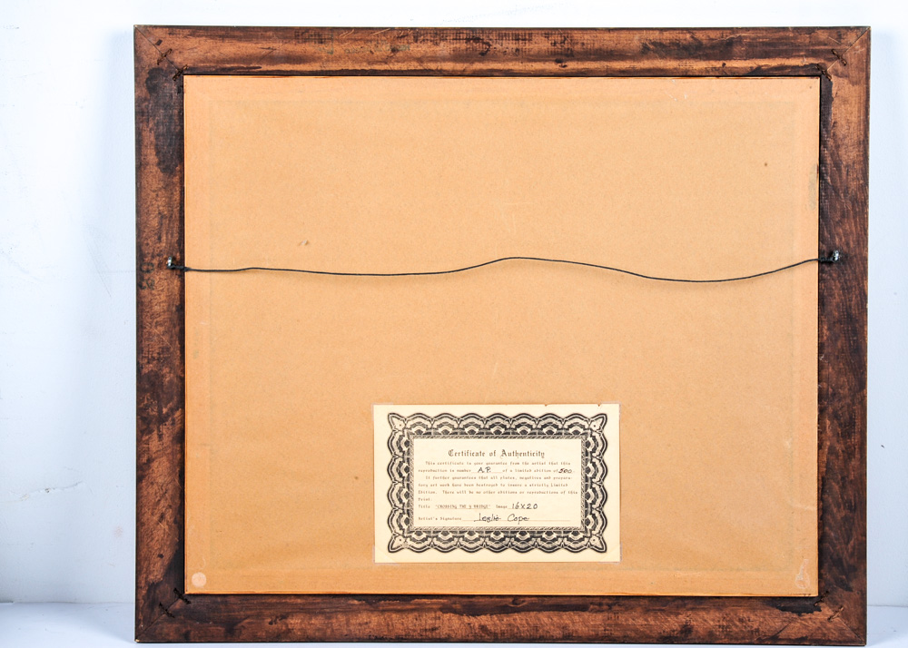 Leslie Cope Artist Proof Limited Edition "Crossing the Y Bridge"