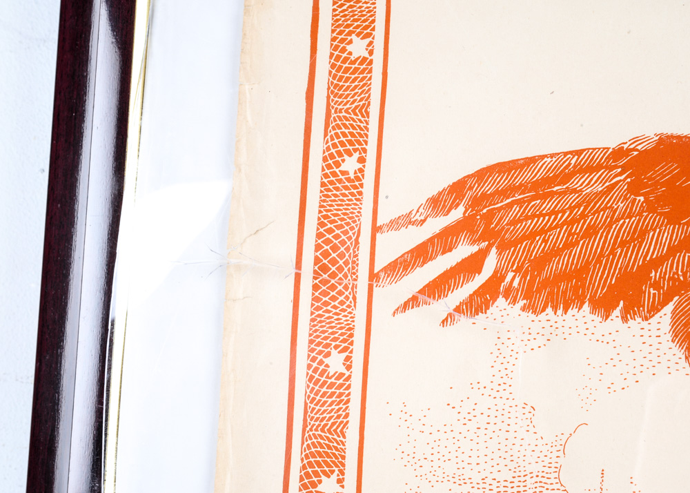 Vintage World War I Savings Stamps Poster