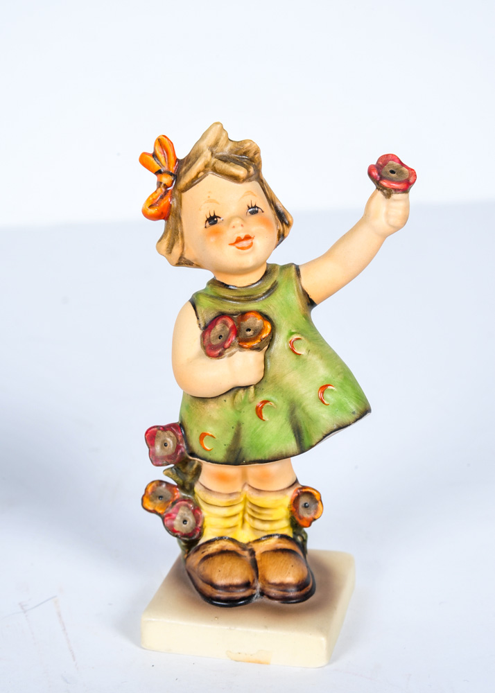 Set of Six Hummel Little Girl Figurines