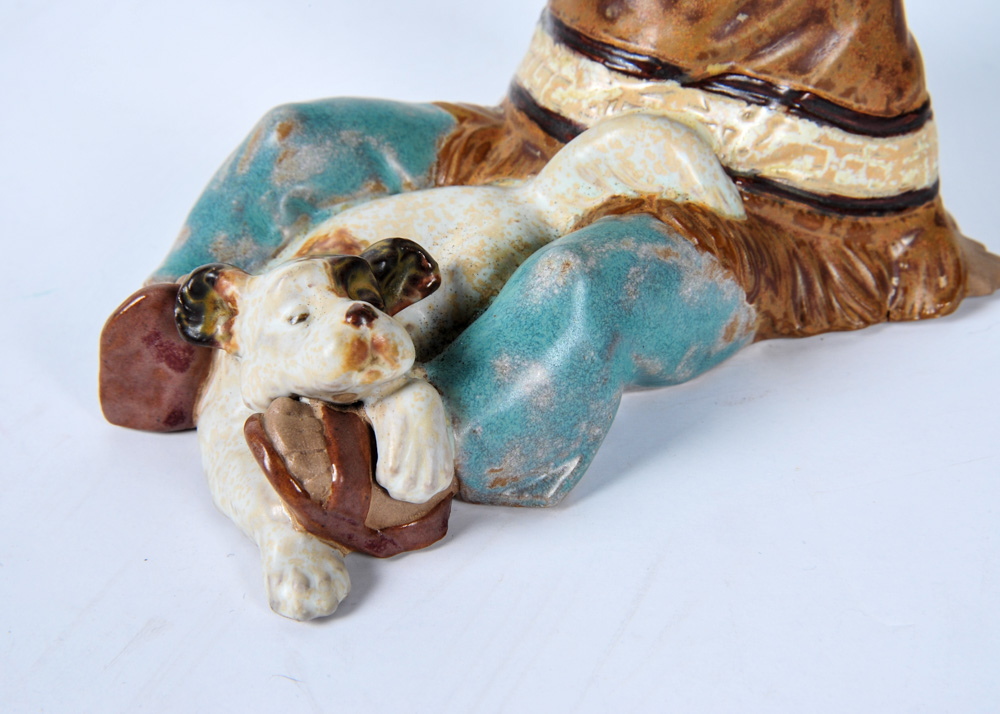 Lladro "Little Mexican Boy with Dog" Figurine