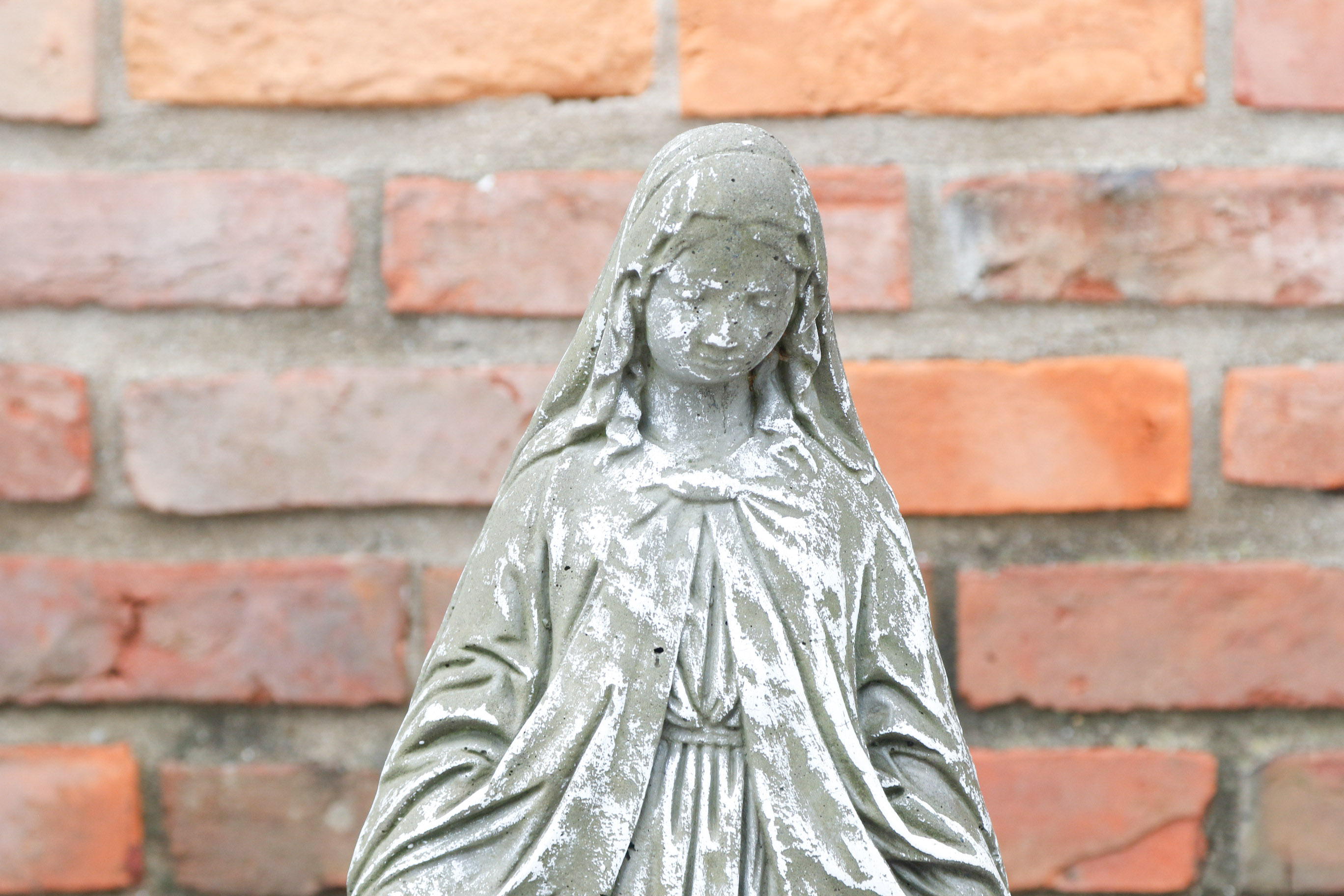 Concrete Garden Statue of The Virgin Mary