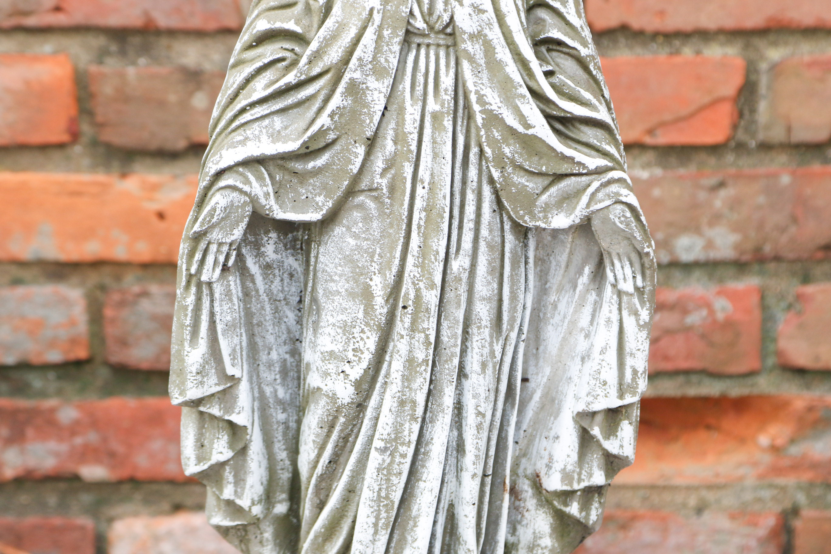 Concrete Garden Statue of The Virgin Mary