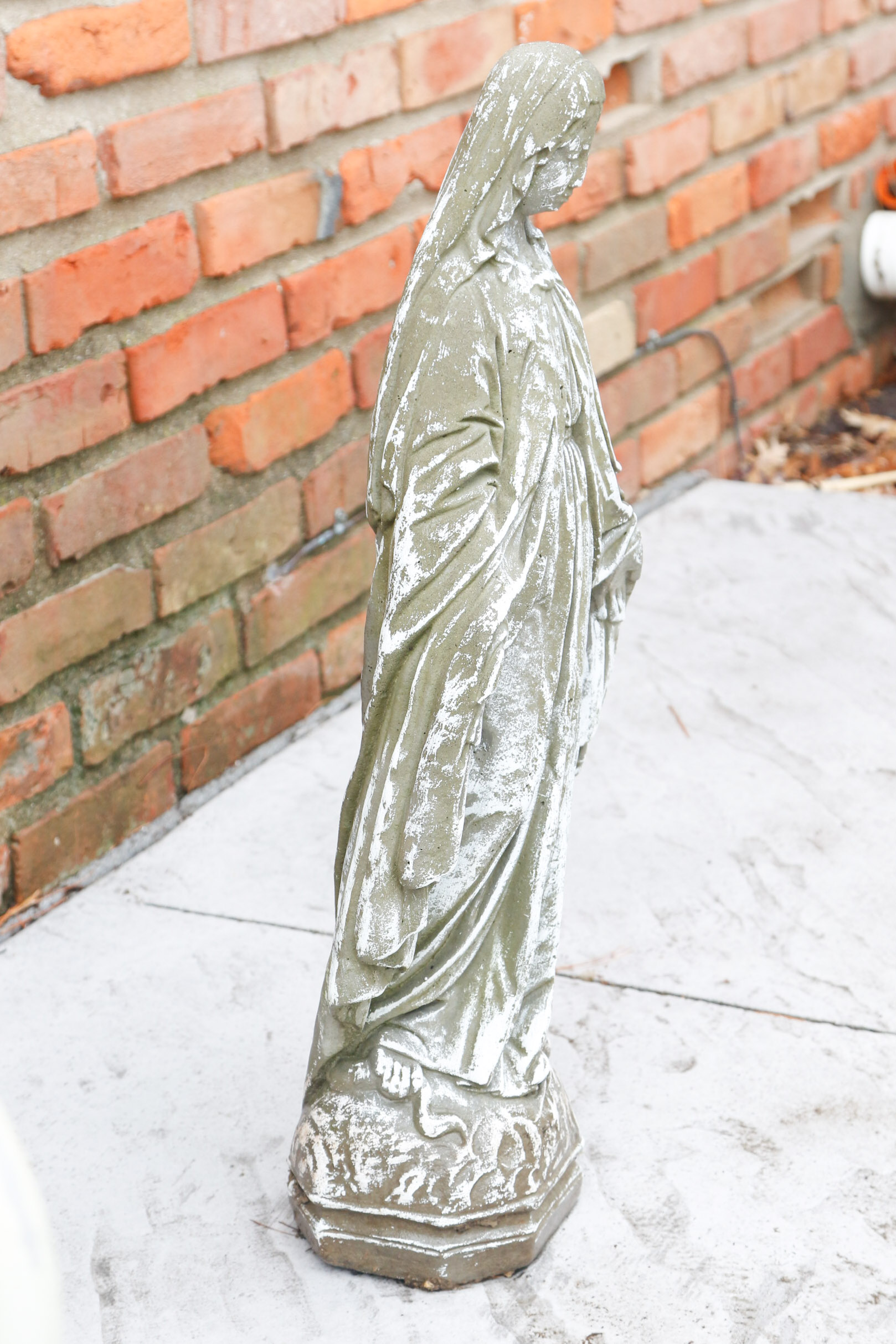 Concrete Garden Statue of The Virgin Mary