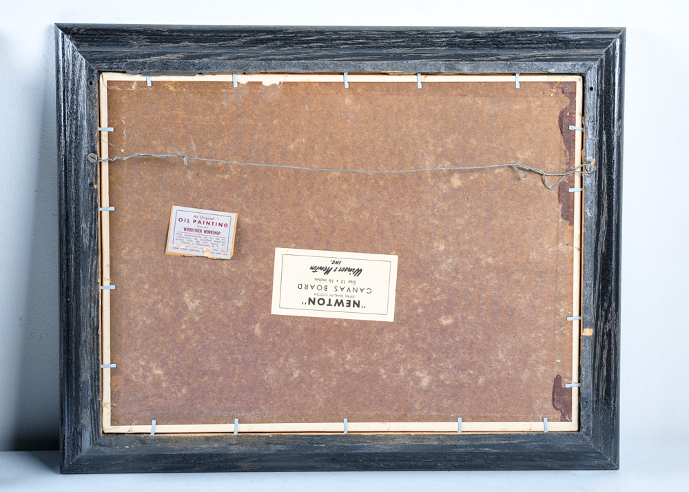 Duo of Landscape Oil Paintings In The Style of Clifton Wheeler