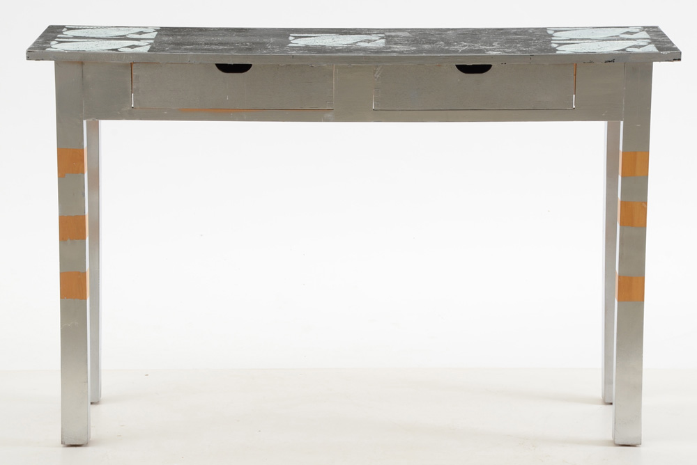 Silver Finished Console Table