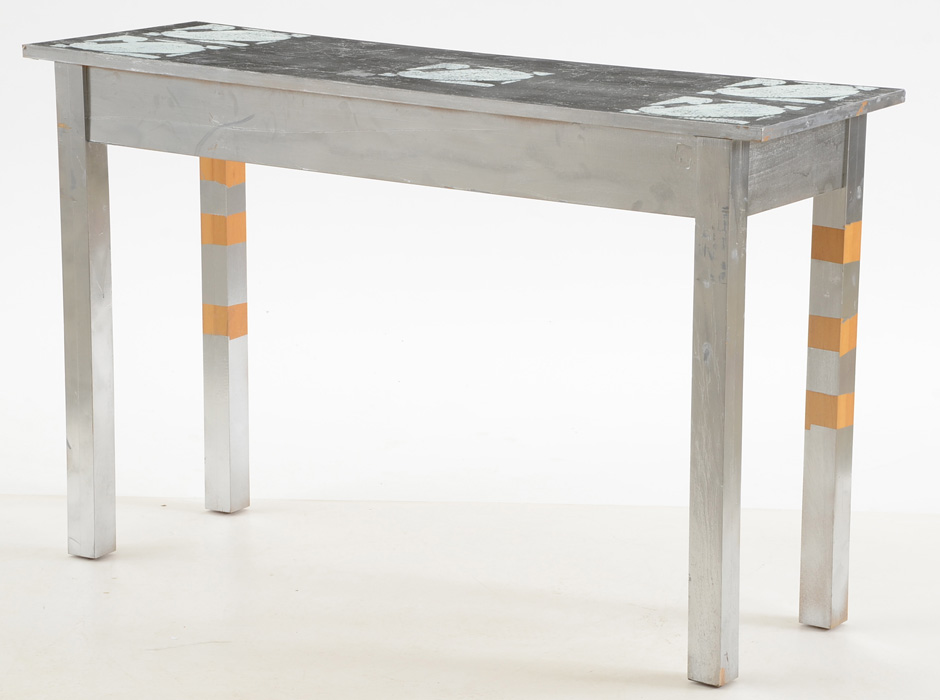 Silver Finished Console Table