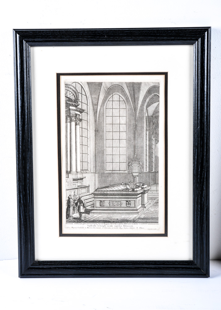 Duo of Antique Swedish Architectural Engravings