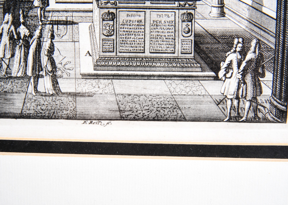 Duo of Antique Swedish Architectural Engravings