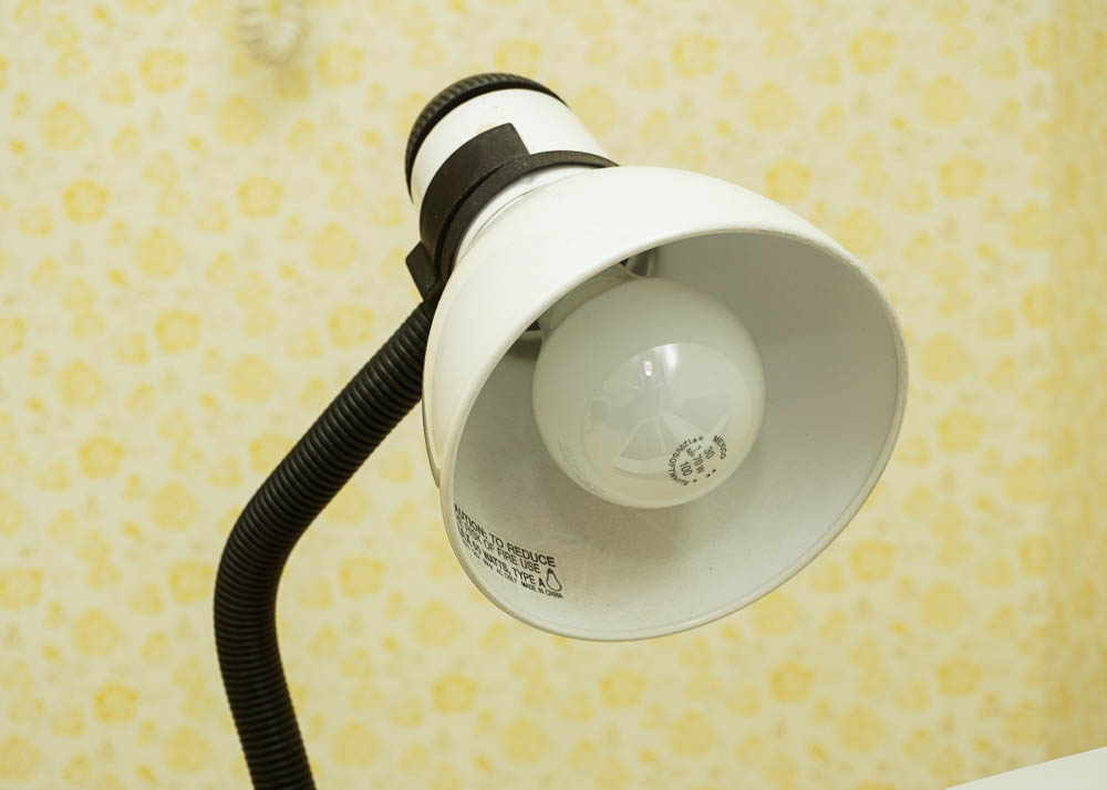 Nakajima Electronic Office Typewriter with Metal Desk and Lamp