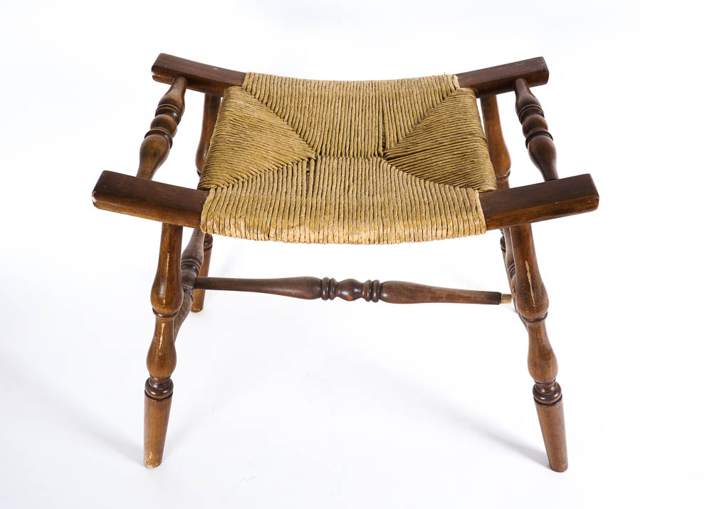 Woven Wood Stool