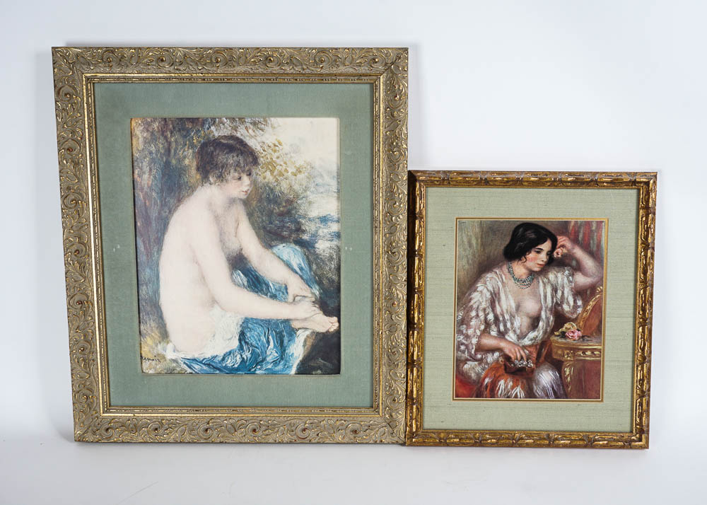 Renoir Print Pair in Ornate Frames