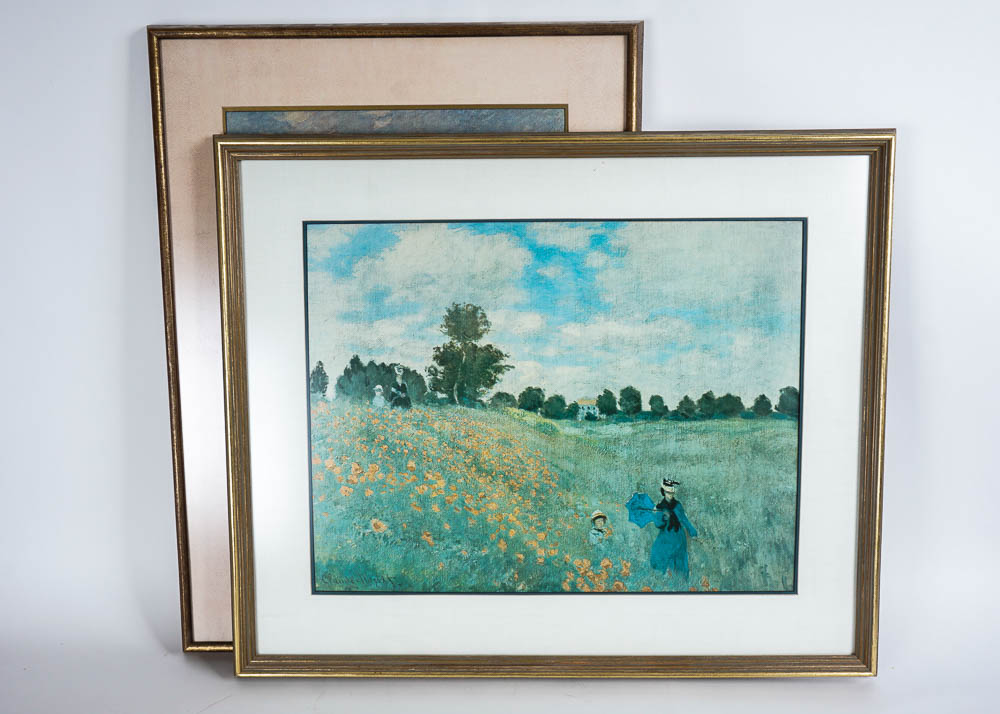 Framed Pair of Monet Prints