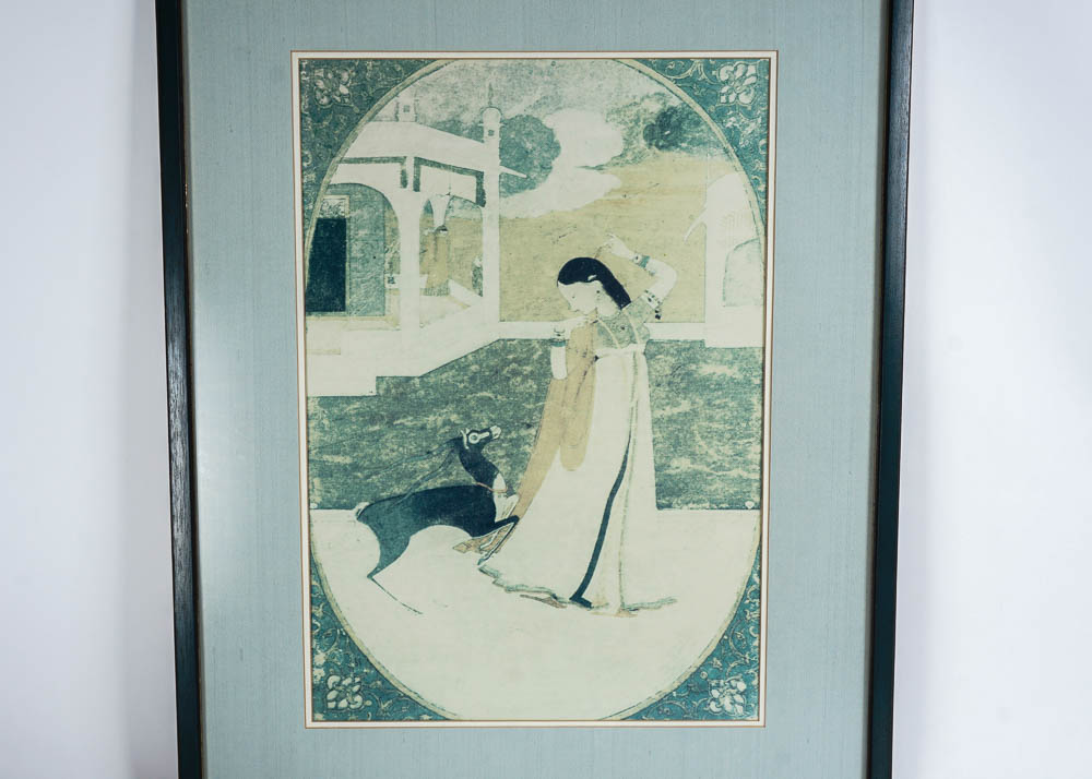 Collection of Framed Asian Artwork