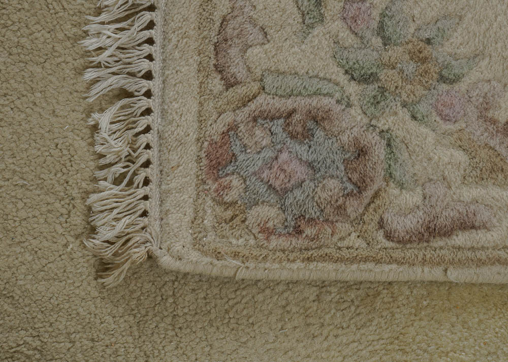 Floral Embellished Rug Pair