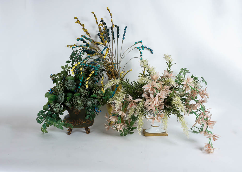 Floral Arrangement Trio