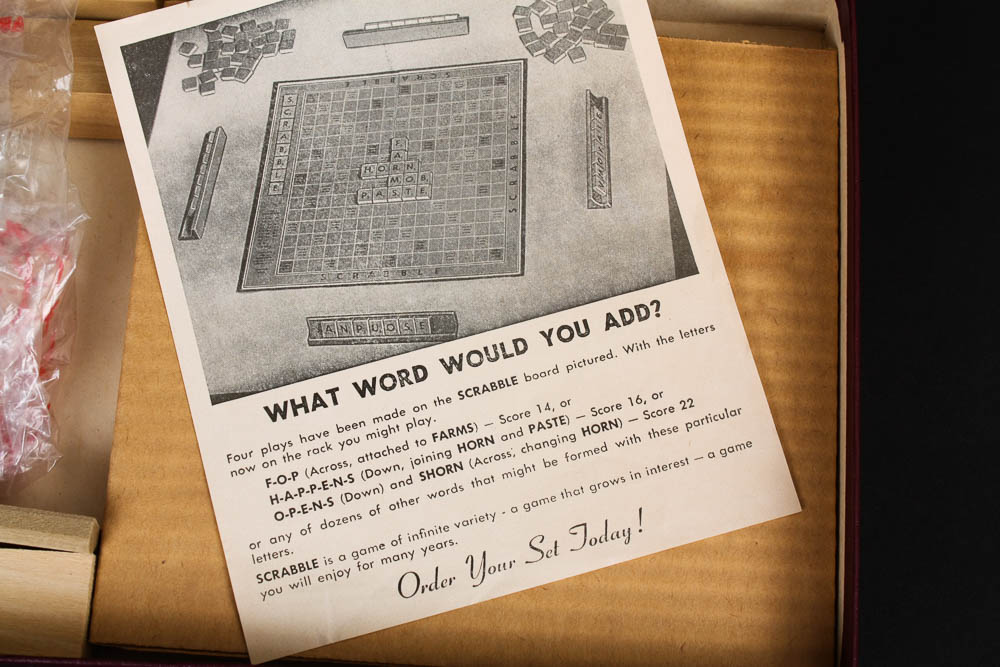 Vintage Scrabble Board Game