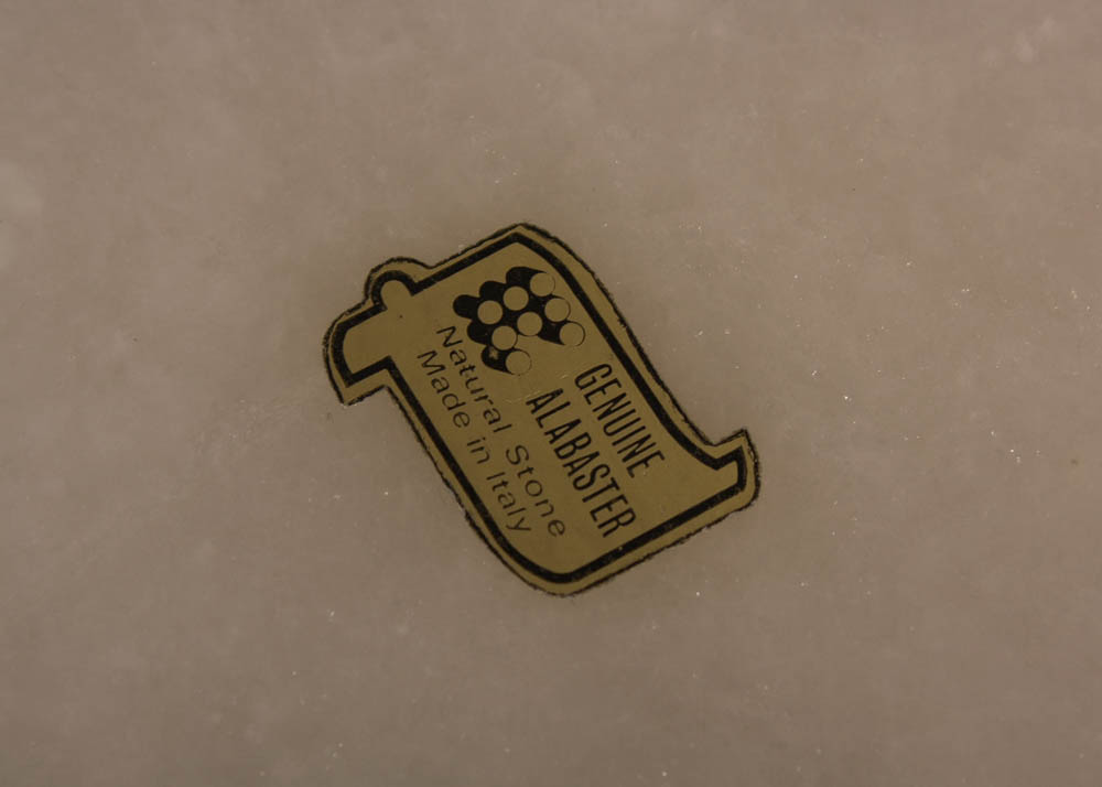 Italian Alabaster Trinket Box and Stone Bookends