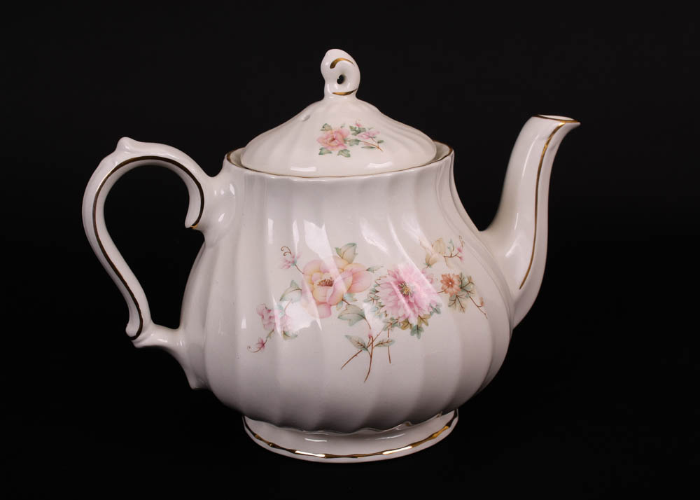 Trio of Decorated Teapots