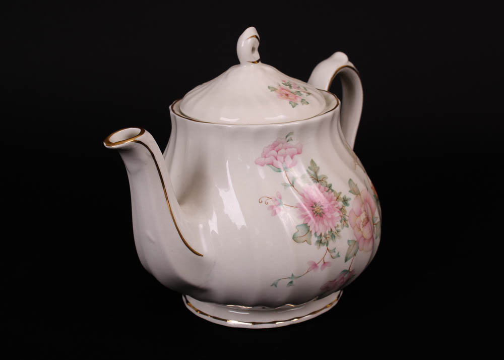 Trio of Decorated Teapots