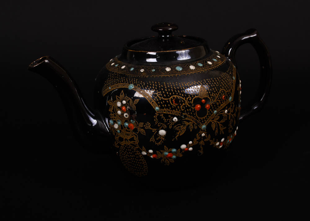 Trio of Decorated Teapots