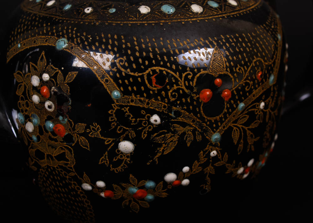 Trio of Decorated Teapots