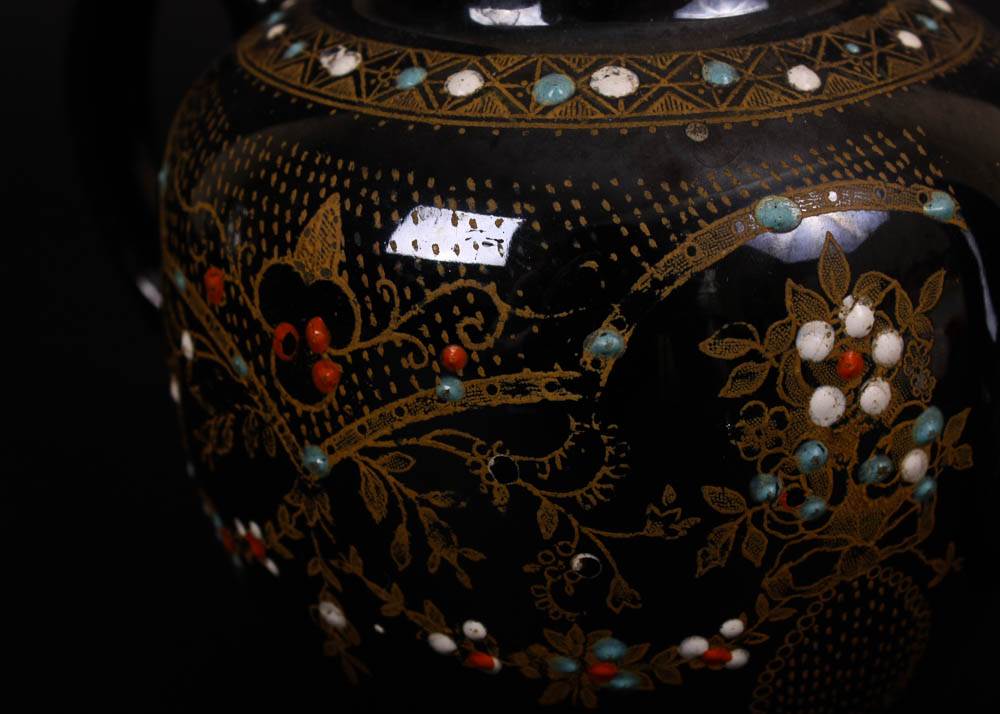 Trio of Decorated Teapots