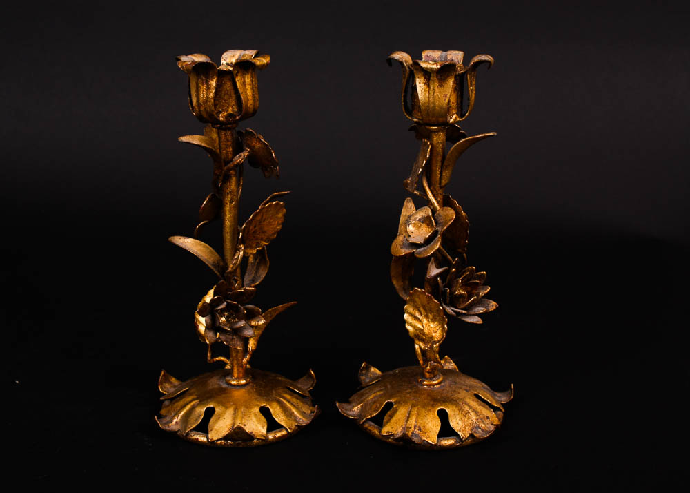 Eclectic Collection of Floral Themed Home Decor Items